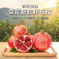 耕禾春四川会理突尼斯软籽石榴 新鲜水果红番石榴甜石榴应季时令水果 4.5-5斤单果300-350g