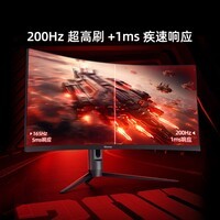 海信34英寸带鱼屏 200Hz高刷 1000R曲率 内置音响 氛围灯 HDR400 WQHD曲面电竞屏 显示器34G6K Pro
