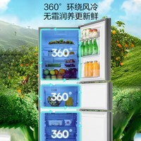 海信(Hisense)冰箱小型 家用电冰箱三开门 一级能效风冷无霜 251升小冰箱 小户型 BCD-251WYK1DPJ