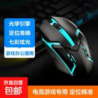 【京东物流】有线鼠标游戏鼠标办公鼠标电竞鼠标usb接口家用电脑台式笔记本通用鼠标有线 X1电竞鼠标