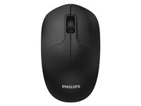 飞利浦（PHILIPS）SPK7358无线办公鼠标轻音便携家用台式笔记本电脑通用鼠标商务办公企业采购电池款 黑色