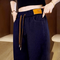 【商场撤柜1折处理】25年秋季新款水洗软牛仔裤 高腰遮肉百搭减龄 深蓝色【不加绒款】 3XL 【建议110-125斤】