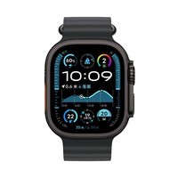 Apple/苹果 Watch Ultra 2 智能手表GPS+蜂窝款49 毫米黑色钛金属表壳黑色海洋表带MXDL3CH/B