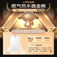 海尔(Haier)燃气热水器【国补换新立减15%】16升天然气家用水伺服恒温五段微火七重净水洗下置风机密闭静音KE5 16L 【KE5】爆款静音超高性价比