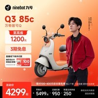 九号（Ninebot）【千玺同款】Q3 85c 电动摩托车 智能智驾 长续航【门店自提】 到门店选颜色