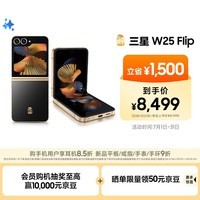 三星Samsung 心系天下 W25 Flip AI手机 大视野智能外屏 5000万像素 拍照手机 12GB+512GB 陶瓷黑