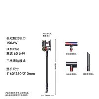 戴森(DYSON)DS20 cyclone 无绳吸尘器 手持无线吸尘器 除螨 宠物 家庭适用
