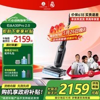 石头（roborock）【价保618】A30 Pro 2.0洗地机0缠毛180°平躺AI智驾助力智能投放家用吸拖洗一体手持吸尘器 【新品上市】A30 Pro 2.0