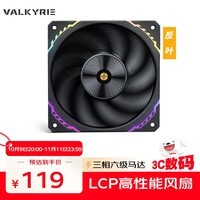 瓦尔基里（VALKYRIE）S12R MAX VK FDB轴承 二次动平衡 3300RPM 三档调节 12CM LCP性能反吹风扇 4Pin PWM ARGB灯效