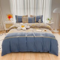 多兰诗(Duolanshi)小清新植物羊绒四件套 ins卡通田园花卉床上用品套件S 开心日记 2.0米 床单款 被套200*230 四件套