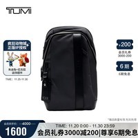 途明(TUMI)MONROE男士单肩斜挎包日常通勤休闲商务轻便 炭黑色