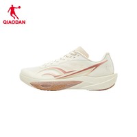 乔丹（QIAODAN）飞腾3.0男跑步鞋运动鞋场地训练学生中考体测鞋女减震夏季透气 象牙白/玫瑰金 -女 37