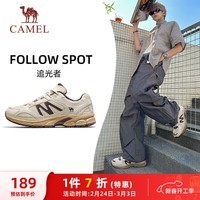 骆驼(CAMEL)男鞋复古慢跑步透气缓震休闲运动鞋子 K15C09L7029 卡布棕 42