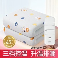 彩虹(RAINBOW) 电热毯单/双人调温/定时除螨电褥子多重自动断电保护排潮除湿 单控调温 长1.8米宽1.0米 无纺布