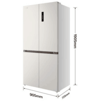 格力冰箱 十字门 658升 新一级能效变频零嵌冰箱 国家补贴 BCD-658WGNEK2SPDCA/绒雾米