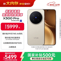 vivo X300 Pro 16GB+512GB 旷野棕 蔡司2亿APO超级长焦 蓝图影像双芯 5年持久流畅OriginOS 6 AI手机