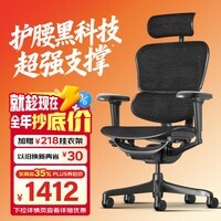Ergonor保友金豪b雄鹰 人体工学椅 电脑椅 电竞椅办公椅子可躺老板椅 【金豪b雄鹰X】黑色网