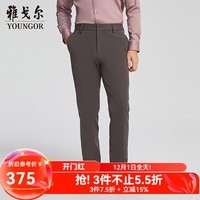 雅戈尔（YOUNGOR）裤子男士秋冬季青年男休闲裤四面弹休闲裤商场同款 暗紫YCKQ335641JWY 34 175/84A