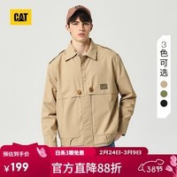 CAT卡特秋冬新品男士简约休闲工装感百搭风衣式轻薄夹克外套