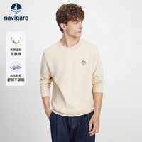 纳维凯尔意大利小帆船男士25年新款基础款圆领内搭单层休闲卫衣1135805304