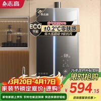 志高（CHIGO）【政府补贴15%】12升恒温燃气热水器天然气 ECO节能 变频风机 低水压启动 