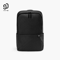 90分tiny轻量休闲小背包男士女士双肩包电脑包 黑色