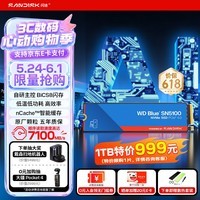 闪迪(SanDisk)ssd固态硬盘 NVMe M.2接口 AI台式机存储 笔记本升级硬盘 原厂颗粒不虚标不掉速 SN5100 | PCle4x4 7100MB/s 【500G】