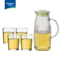 LOVWISH白酒杯酒杯白酒玻璃杯喝酒杯家用高端轻奢饭店酒店杯子 乐妙一壶四杯五件套装