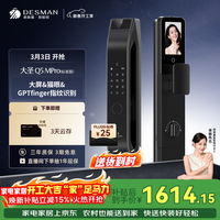 德施曼（DESMAN）智能门锁可视猫眼大屏指纹识别大圣Q5MPro标准版 新性能