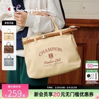 Champion冠军26春季新款托特包单肩手提斜跨三用大容量复古通勤女 卡其色