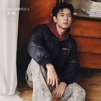 Abercrombie & Fitch【李现同款】美式菱格LOGO加厚羽绒服外套25秋冬男装132-5191 黑色 XS (170/84A)