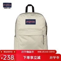 JANSPORT杰斯伯双肩包女学生旅行包26L旅行轻便透气书包男背包 4QUTDH8奶漾-侧边袋