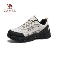 骆驼造极2代2026春季新款户外登山鞋男透气增高情侣休闲运动鞋女会员 G26S307001 米白/黑 女 38