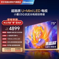 海信（Hisense）电视E5Q 75英寸 抗反光防眩光墨晶屏 U+Mini LED 300Hz高刷 U+超画质引擎Pro 国家补贴 75E5Q