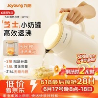 九阳(Joyoung)热水壶烧水壶电热水壶 双层壶体316L不锈钢 0涂层 一体无缝内胆电水壶 K15FD-W115
