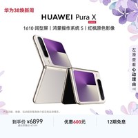 HUAWEI Pura X 12GB+256GB月影灰 1610阔型屏 鸿蒙AI红枫原色影像 折叠屏手机 鸿蒙系统华为手机