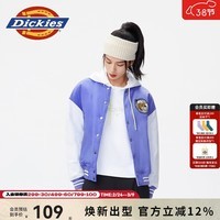 Dickies夹克外套女时尚百搭棒球服运动休闲夹克情侣款10804 浅紫色 (常规版型) S