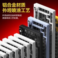 LEOBOG Hi75C/Hi75Cpro客制化三模机械键盘铝坨坨Gasket结构75配列81键无冲热插拔电竞游戏办公电脑键盘 雪域白套件-【三模RGB】-PP定位板