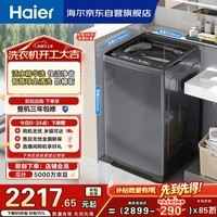 海尔（Haier）云溪2.0全自动波轮洗衣机 10KG 双动力免清洗 直驱 家电以旧换新京东自营 EMS100B37Mate6