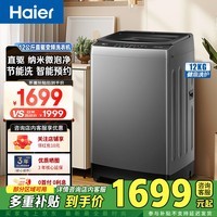 海尔(Haier)手搓式系列12公斤直驱变频大容量洗衣机 微泡净除菌螨 双抗菌手搓式防缠绕波轮洗衣机XQB120-BS50E 波轮 12kg XQB120-BS50E