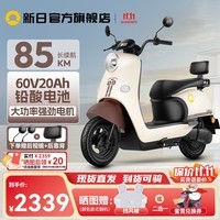 新日电动车72V20Ah铅酸电池100km长续航电动摩托车大功率电摩通勤代步电瓶车丽曼5.0 60V-本彩棕