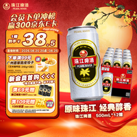 珠江啤酒(PEARL RIVER)12度 经典老珠江啤酒500ml*12听 整箱装 家庭欢聚 京东自营