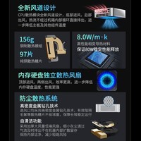 玄派创世魔方80W释放高性能办公游戏台式电脑迷你主机支持PD3.1 140W原生oculink R7-7840HS无内存硬盘