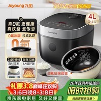 九阳（Joyoung）0氟系列珐琅瓷釜4升电饭煲 4~6人家用0特氟龙电饭锅微压35分钟快煮多功能预约国家补贴40NF02
