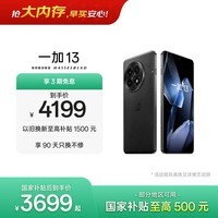 一加 13 16GB+512GB 黑曜秘境 oppo 国家补贴 高通骁龙®8至尊版 6000mAh 冰川电池 智能AI游戏5G手机