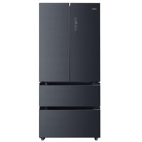 美的（Midea）508升法式多门冰箱官方旗舰店正品一级能效双系统双循环PST+全净除菌净味风冷无霜嵌入式家用冰箱 BCD-508WTPZM(E) 莫兰迪灰