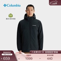 Columbia哥伦比亚户外男子拒水棉夹克保暖旅行徒步运动外套XE9089 010 黑色 M (175/96A)