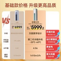 格力（GREE）空调云锦三代3匹 国家家电政府补贴 新一级能效变频冷暖 高温自清洁智能WiFi客厅圆柱立式空调柜机 3匹 一级能效 云锦3柜机 龙年旗舰机 强势来袭