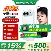 荣耀500 【肖战同款】 超级标准版 2亿人像全能实况 青海湖电池 荣耀400升级版 5G手机 月光银 12GB+256GB【2年碎屏险+3年质保】 官方标配【6期免息】
