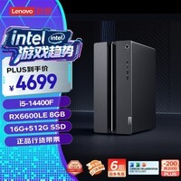 联想（Lenovo）GeekPro游戏台式电脑主机(酷睿14代i5-14400F RX6600LE 8GB显卡 16G 512G SSD )国家补贴20%